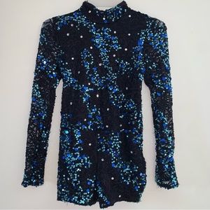 Vintage sparkly 70s playsuit